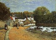 Alfred Sisley Early Snow at Louveciennes USA oil painting reproduction